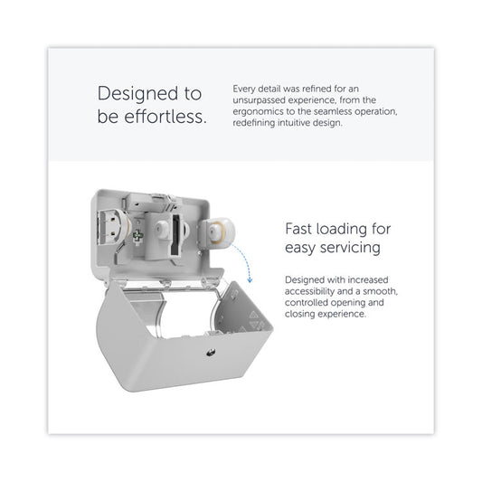 ICON Coreless Standard Roll Toilet Paper Dispenser, 8.43 x 13 x 7.25, White Mosaic