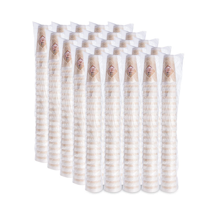 Cafe G Foam Hot/Cold Cups, 20 oz, Brown/Red/White, 500/Carton