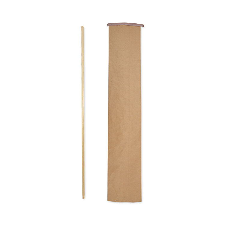 Threaded End Broom Handle, 0.94" dia x 60", Natural