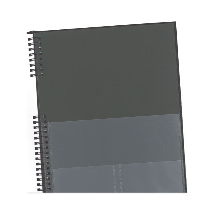 CoilPro Weekly Appointment Book in Columnar Format, 11 x 8.5, Black Lizard-Look Cover, 12-Month (Jan to Dec): 2026