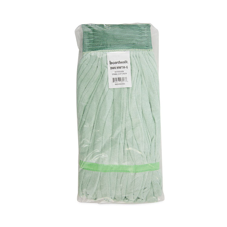 Microfiber Looped-End Wet Mop Head, Medium, Green