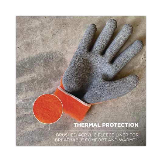 ProFlex 7401-CASE Coated Lightweight Winter Gloves, EN388: 2131X, 9" Long, Large, Orange, Pair