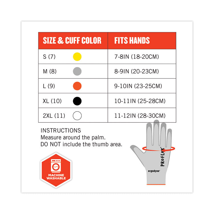 ProFlex 7030 ANSI A3 PU Coated CR Gloves, EN388: 4X42C, 9" Long, Large, Gray, Pair