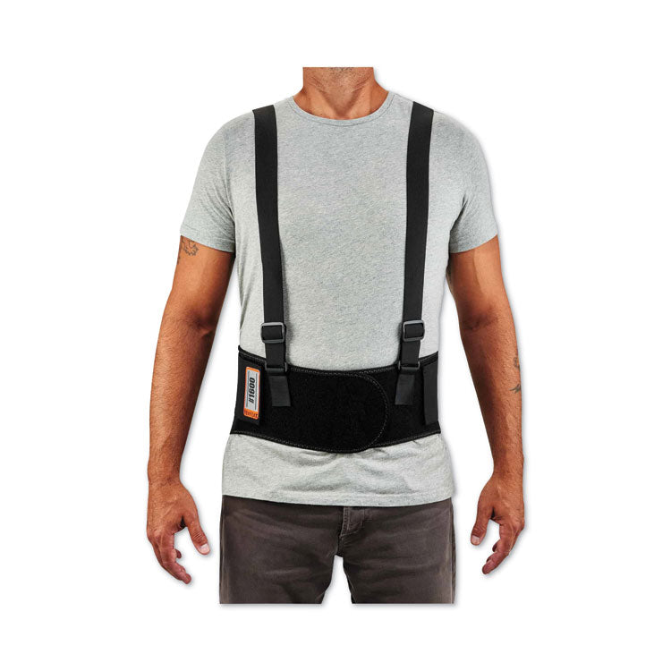ProFlex 1600 Standard Elastic Back Support Brace, Medium, 30" to 34" Waist, Black