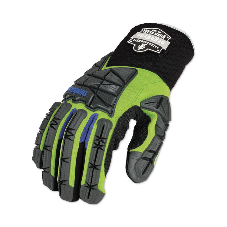 ProFlex 925WP Performance Dorsal Impact-Reducing Thermal Waterproof Gloves, EN388: 3323XP, 2X-Large, Black/Lime, Pair