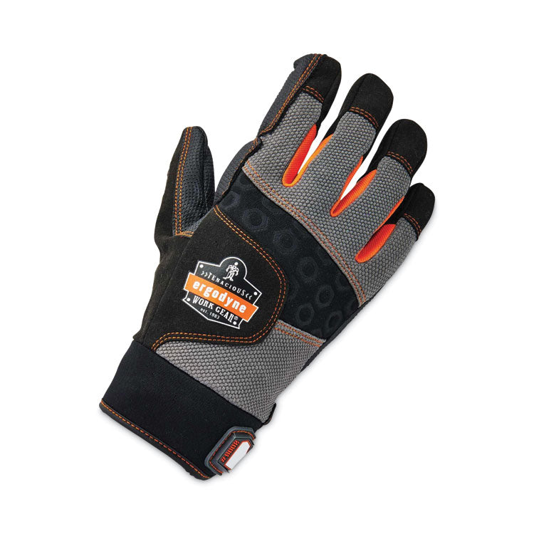 ProFlex 9002 Certified Full-Finger Anti-Vibration Gloves, EN388: 2121X, 2X-Large, Black, Pair