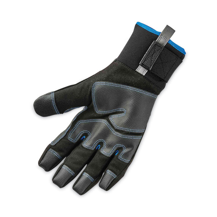 ProFlex 818WP Thermal WP Gloves with Tena-Grip, EN388: 3423X, 9" Long, 2X-Large, Black, Pair