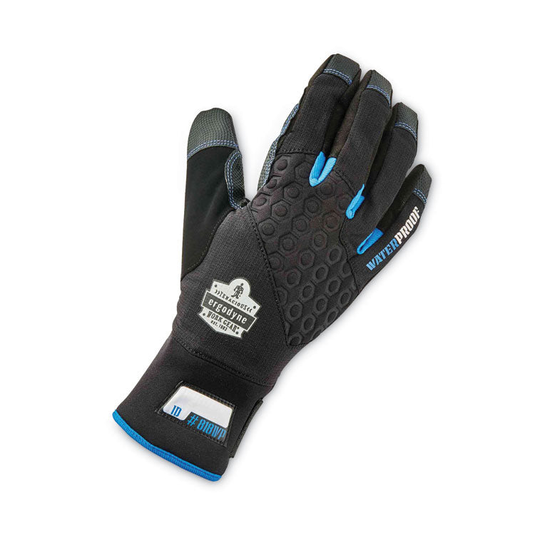 ProFlex 818WP Thermal WP Gloves with Tena-Grip, EN388: 3423X, 9" Long, Large, Black, Pair