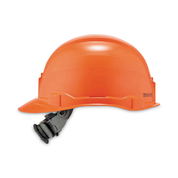 Skullerz 8970 Class E Hard Hat Cap Style, 4-Point Standard Ratchet Suspension, One Size Fits Most (6.5 to 8), Orange