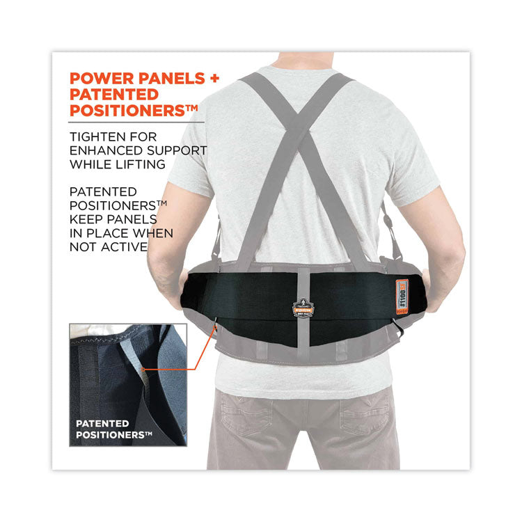 ProFlex 1100SF Standard Spandex Back Support Brace, Large, 34" to 38" Waist, Black