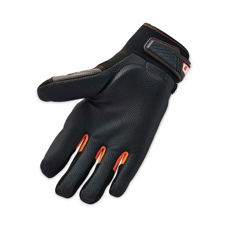 ProFlex 9002 Certified Full-Finger Anti-Vibration Gloves, EN388: 2121X, Large, Black, Pair