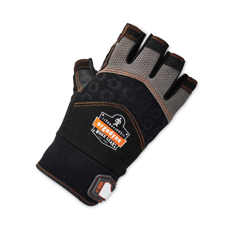 ProFlex 900 Half-Finger Impact Gloves, EN388: 1121X, 2X-Large, Black, Pair
