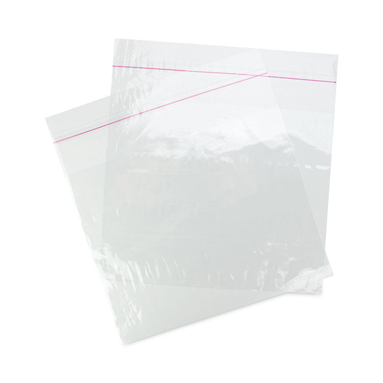 Sandwich Bags with Resealable Tape Closure, 1.25 mil, 10" x 8", Clear, 1,000/Carton