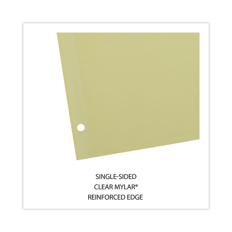 Insertable Tab Index, 8-Tab, 11 x 8.5, Buff, Clear Tabs, 24 Sets