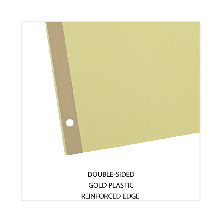 Deluxe Extended Insertable Tab Indexes, 8-Tab, 11 x 8.5, Buff, Assorted Tabs, 24 Sets