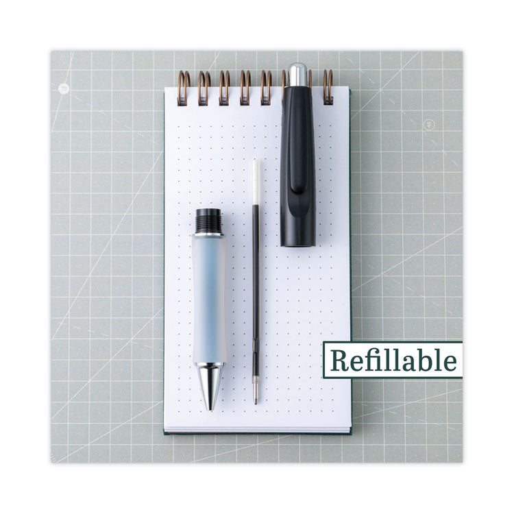 Dr. Grip Ballpoint Pen, Retractable, Medium 1 mm, Blue Ink, Navy Barrel