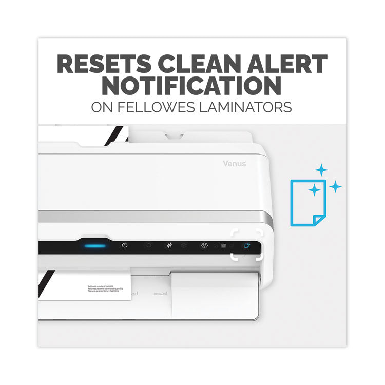 Laminator Cleaning Sheets, 3 to 10 mil, 8.5" x 11", White, 10/Pack