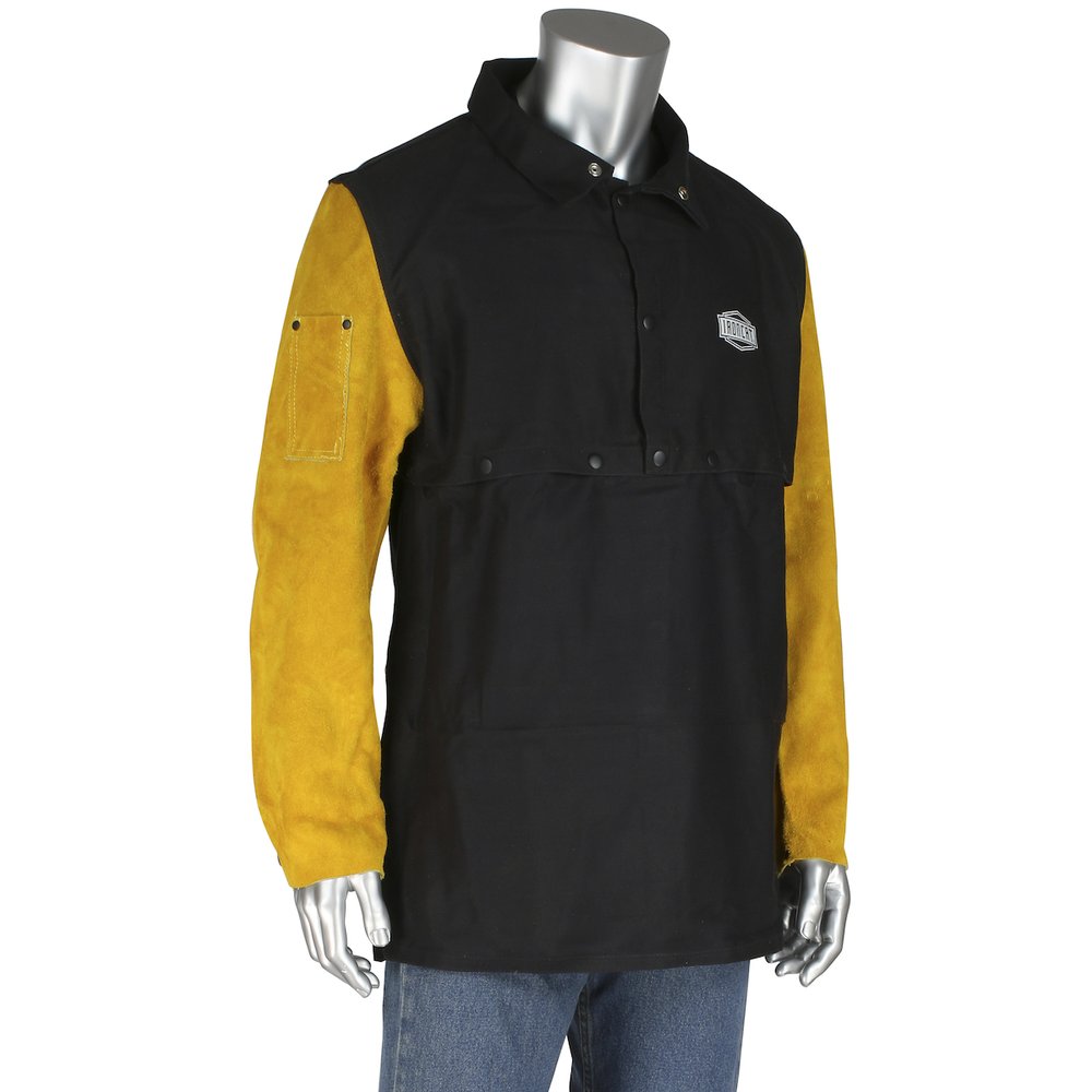 PIP Combination FR COTT/LEATHER Cape Sleeve W/APRON