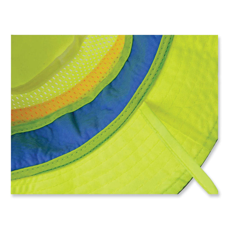 Chill-Its 8935CT Hi-Vis PVA Ranger Sun Hat, Small/Medium, Lime