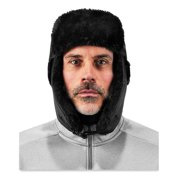 N-Ferno 6802 Classic Trapper Hat, 3M Thinsulate/Nylon, X-Small, Black