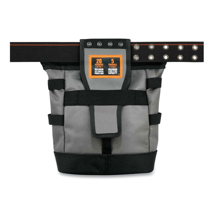 Arsenal 5517 Premium Topped Tool Pouch with Zipper, 6 x 10 x 11.5, Polyester, Black