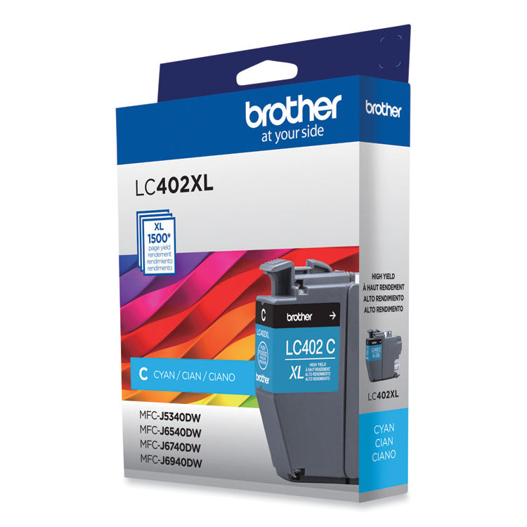 LC402XLCS High-Yield Ink, 1,500 Page-Yield, Cyan