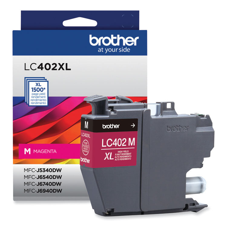 LC402XLMS High-Yield Ink, 1,500 Page-Yield, Magenta