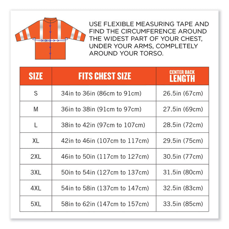 GloWear 8377 Class 3 Hi-Vis Quilted Bomber Jacket, Orange, Large