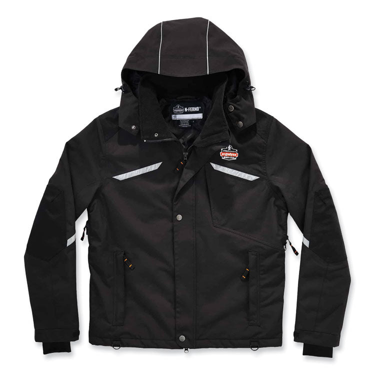 N-Ferno 6466 Thermal Jacket with 500D Nylon Shell, Medium, Black