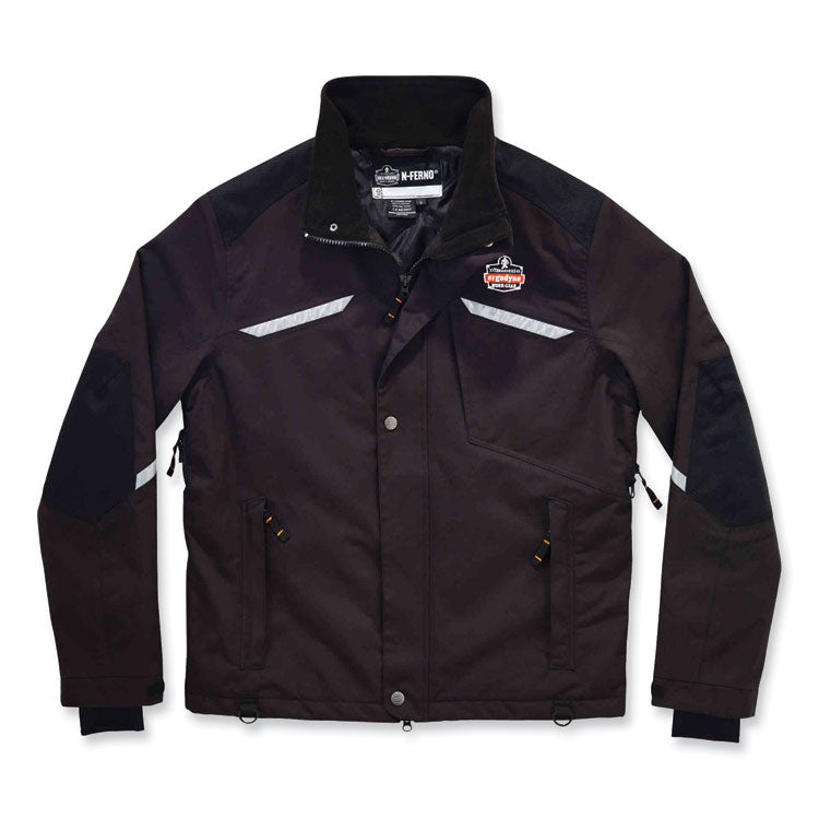 N-Ferno 6466 Thermal Jacket with 500D Nylon Shell, Small, Black