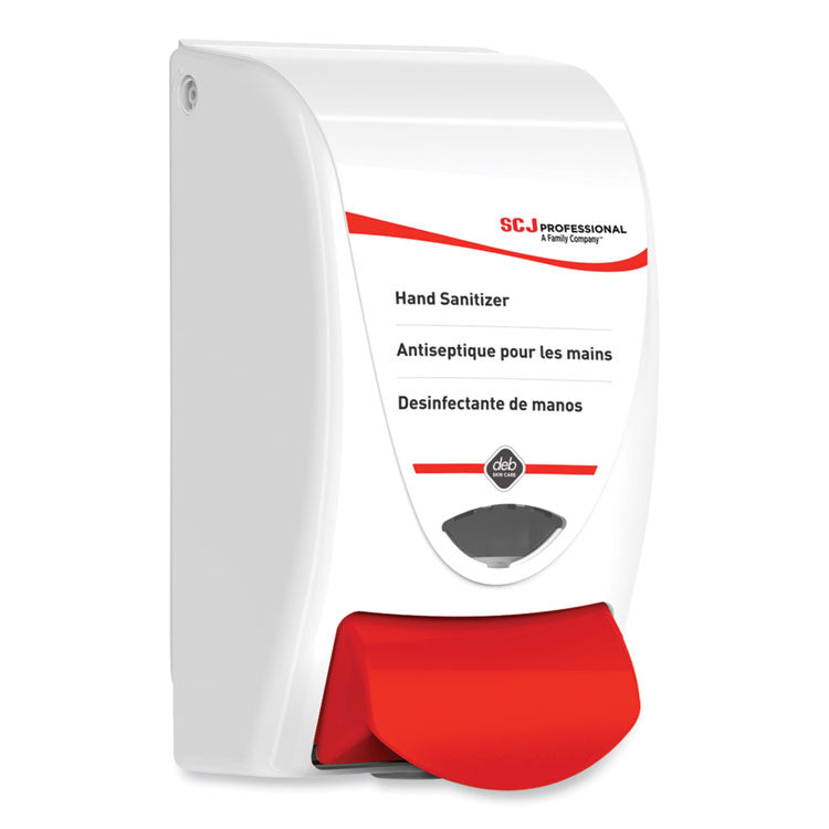 Sanitizer Dispenser, 1 L, 4.92 x 4.6 x 9.25, White, 15/Carton