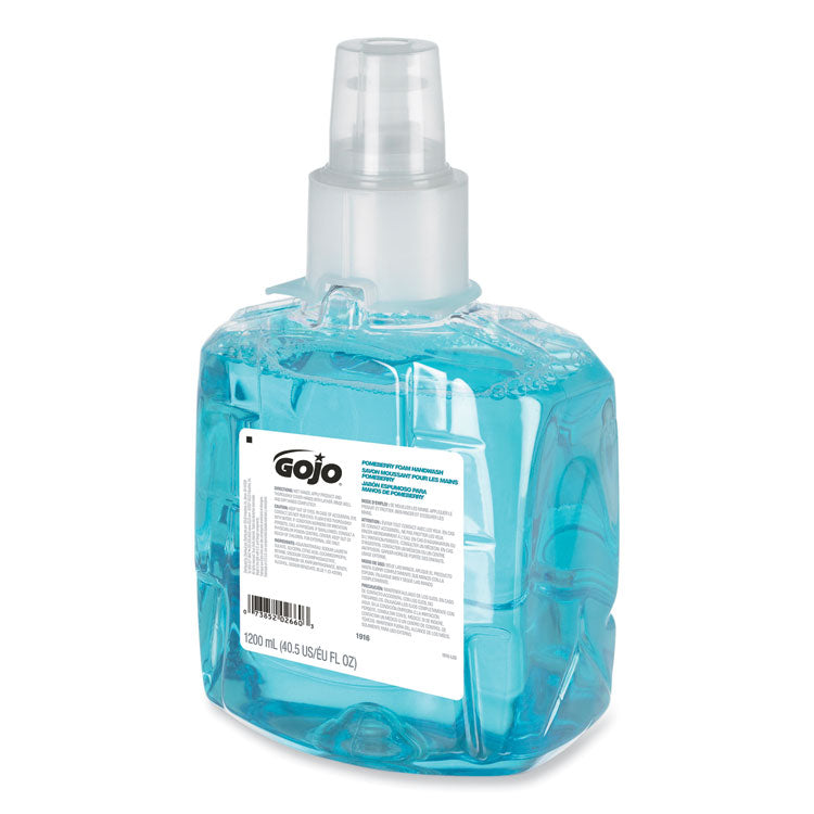 Pomeberry Foam Handwash Refill, For LTX-12 Dispenser, Pomegranate Scent, 1,200 mL, 2/Carton
