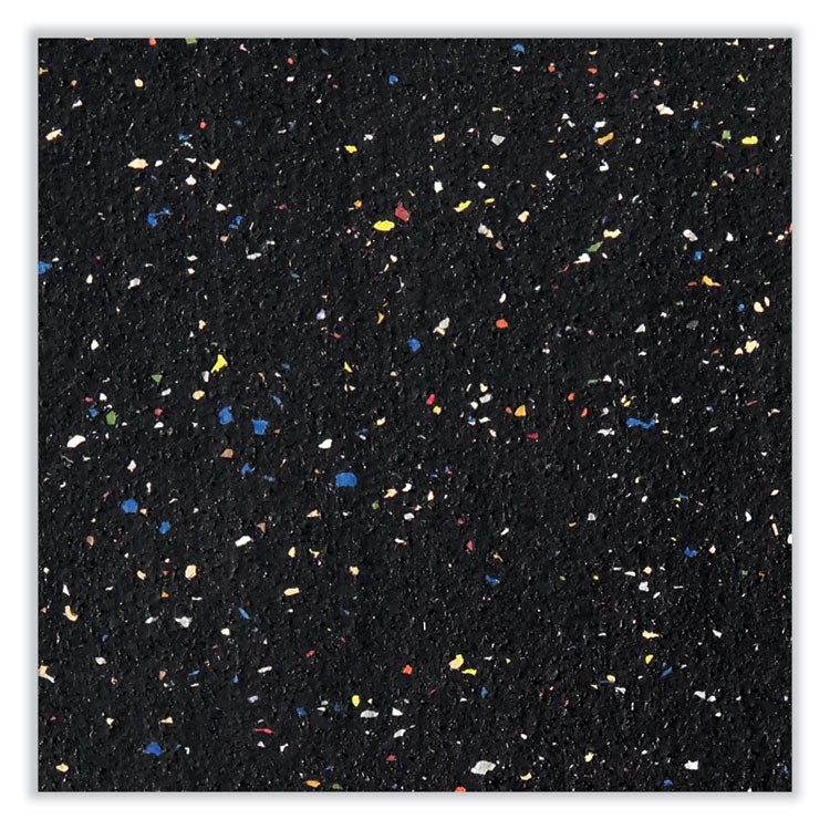 Aluminum-Frame Recycled Rubber Bulletin Boards, 96.5" x 48.5", Confetti Surface, Satin Aluminum Frame