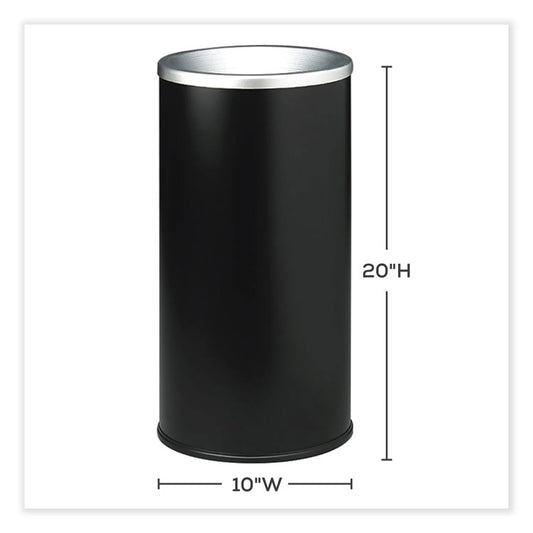Ash Urn, 10" dia x 20"h, Black