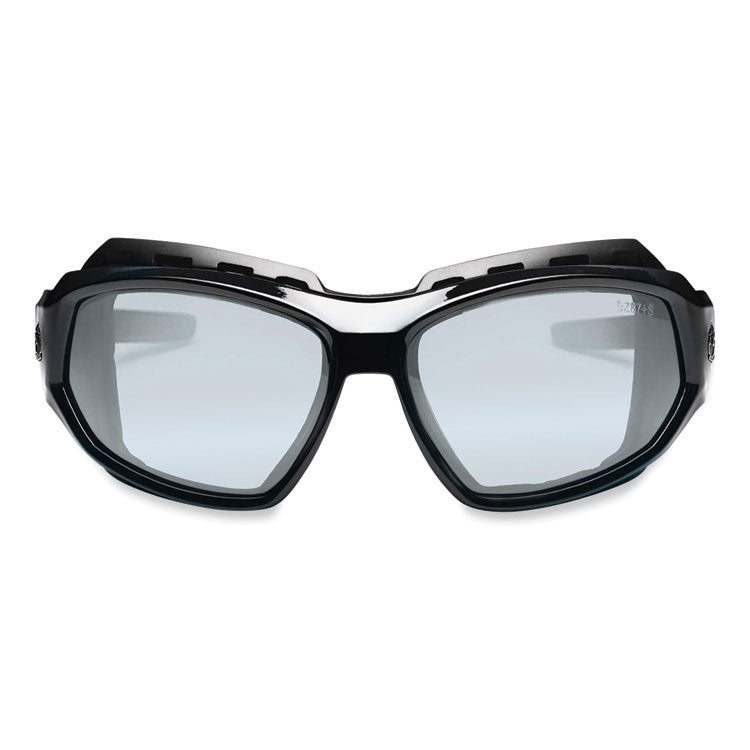 Skullerz Loki Safety Glasses/Goggles, Black Full Frame, Clear Dual Anti-Fog I/O Lens