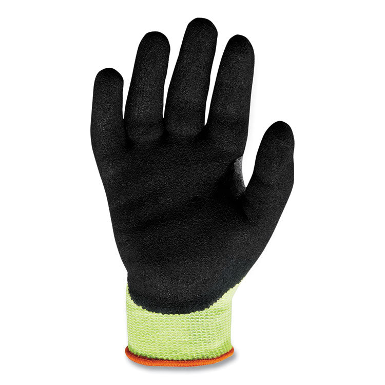 ProFlex 7041-CASE ANSI A4 Nitrile Coated CR Gloves, EN388: 4X42D, 12" Long, 2X-Large, Lime, 144 Pairs/Carton