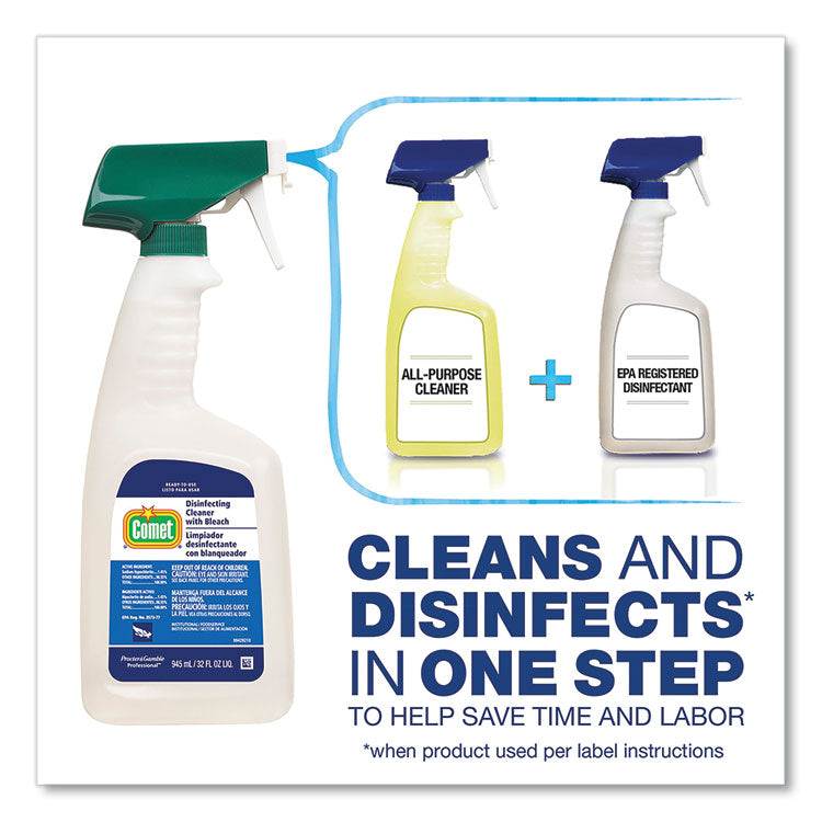 Disinfecting Cleaner with Bleach, Fresh Scent, 1 gal Bottle