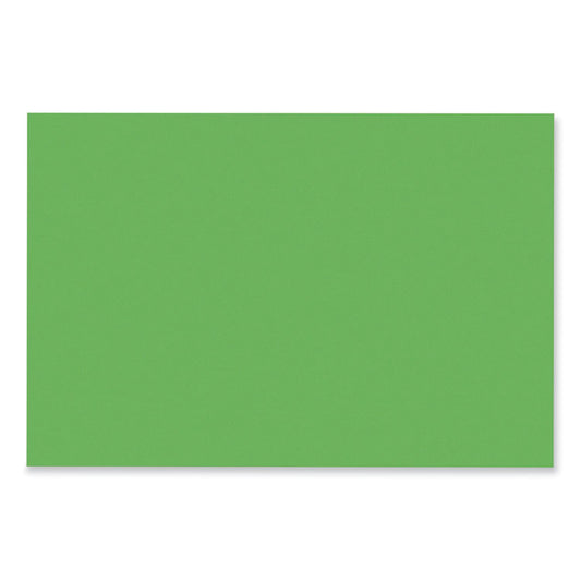 SunWorks Construction Paper, 50 lb Text Weight, 12 x 18, Bright Green, 50/Pack