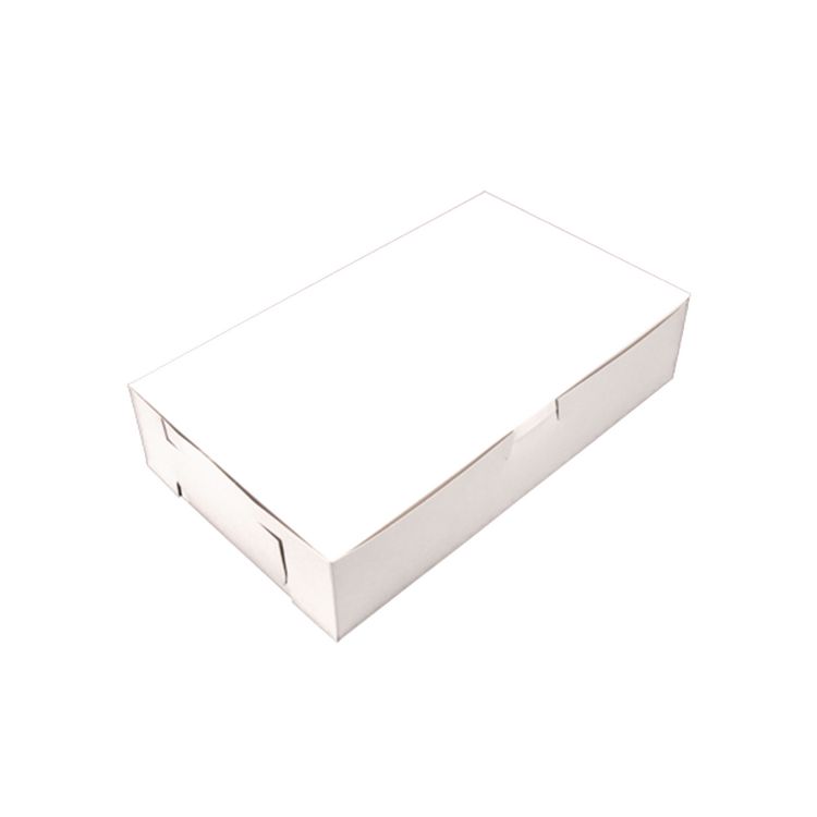 White One-Piece Non-Window Bakery Boxes, 10 x 6 x 2.25, White, Paper, 250/Carton
