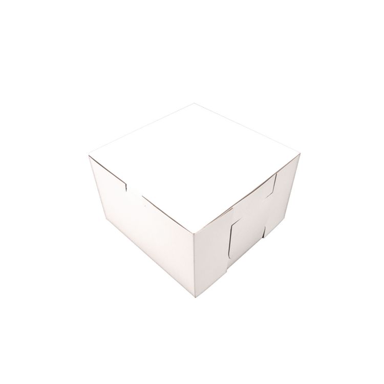 White One-Piece Non-Window Bakery Boxes, 11 x 8 x 4, White, Paper, 100/Bundle