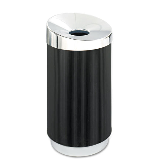 At-Your-Disposal Vertex Receptacle, 38 gal, Polyethylene, Black