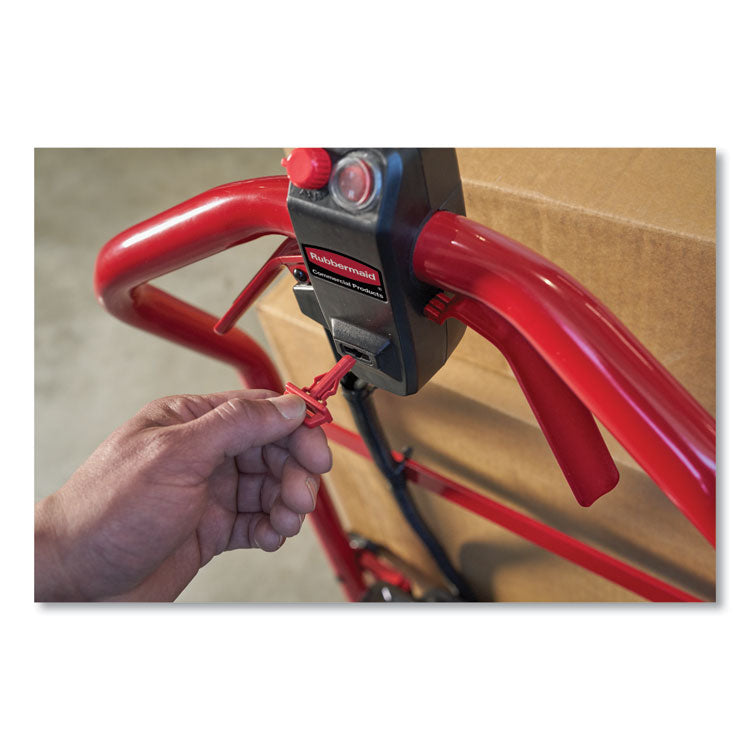 Motorized Kit for 24" x 48" Platform Trucks, Medium, DC Motor, 60 V Lithium-Ion Battery, 0.5 mph to 3 mph, Black/Red