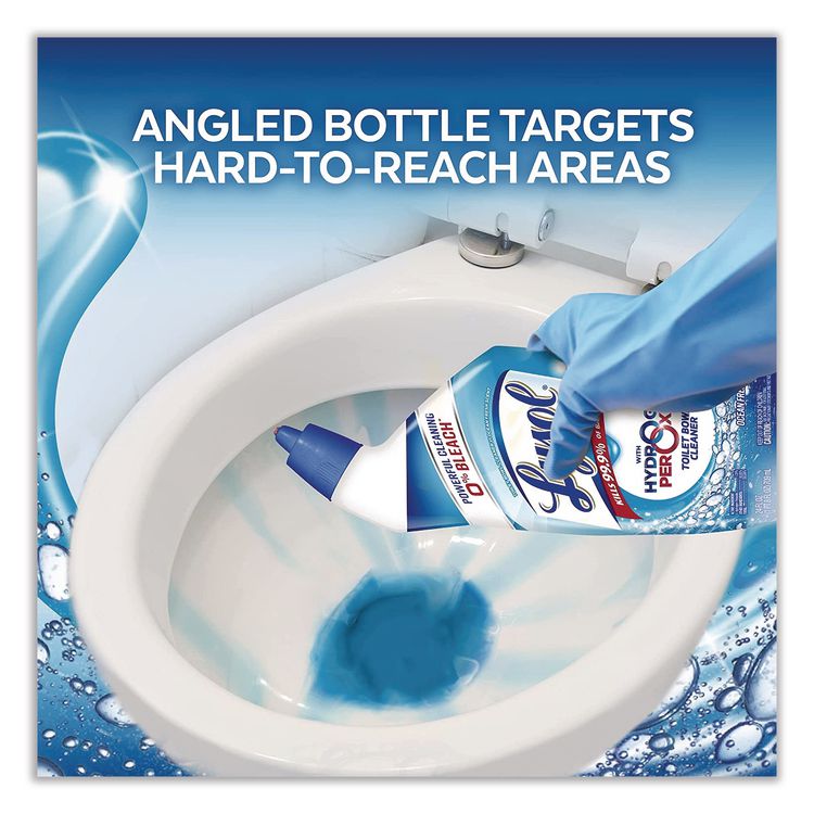 Toilet Bowl Cleaner with Oxi Action, Ocean Fresh Scent, 24 oz Angle-Neck Bottle, 9/Carton