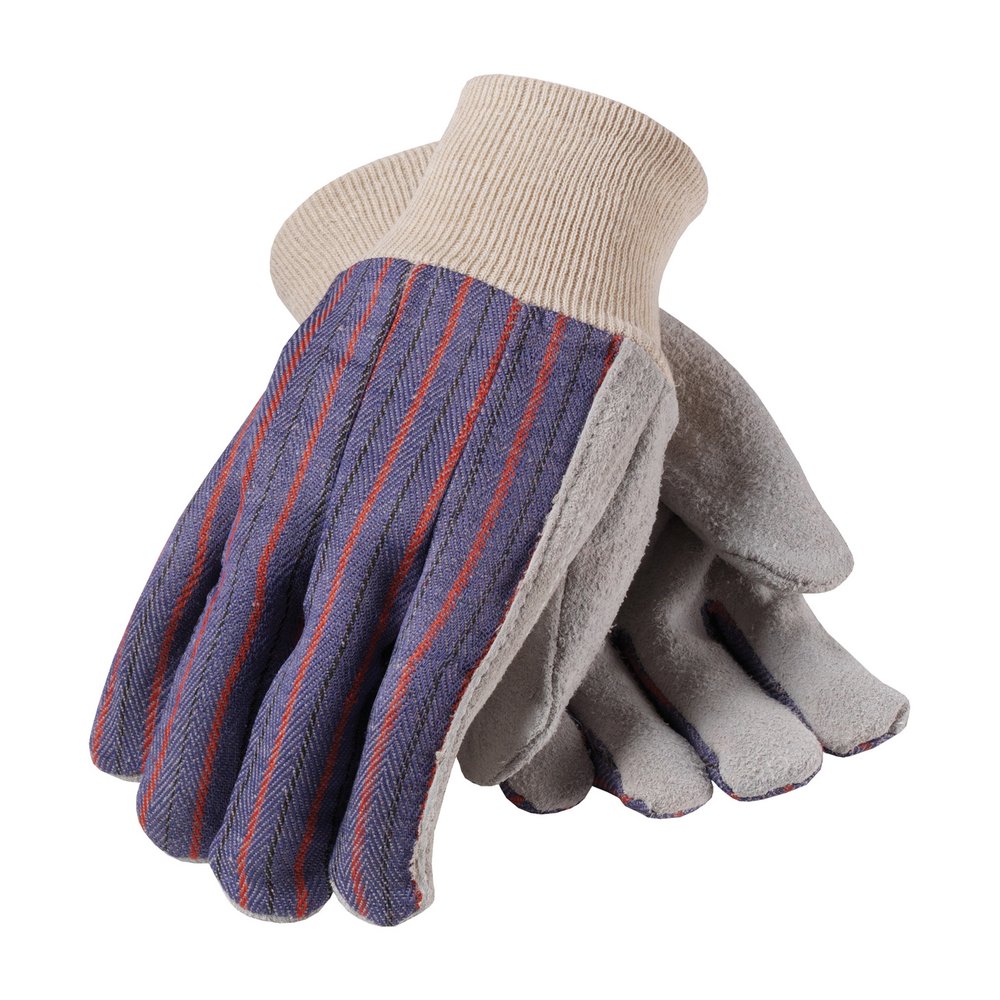 PIP REG COW Leather Palm Glove Fabric Back-ladies', 12 Pairs/Pack