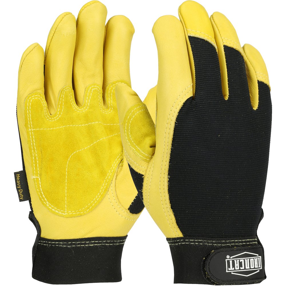 PIP Iron CAT HVY Duty GR Cowgl W/SPLIT Patch Palm, 6 Pairs/Box