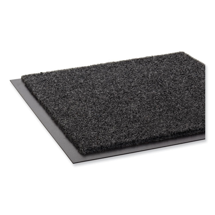 EcoStep Wiper Mat, Rectangular, Charcoal Gray Cut Pile Surface, 24" x 36"