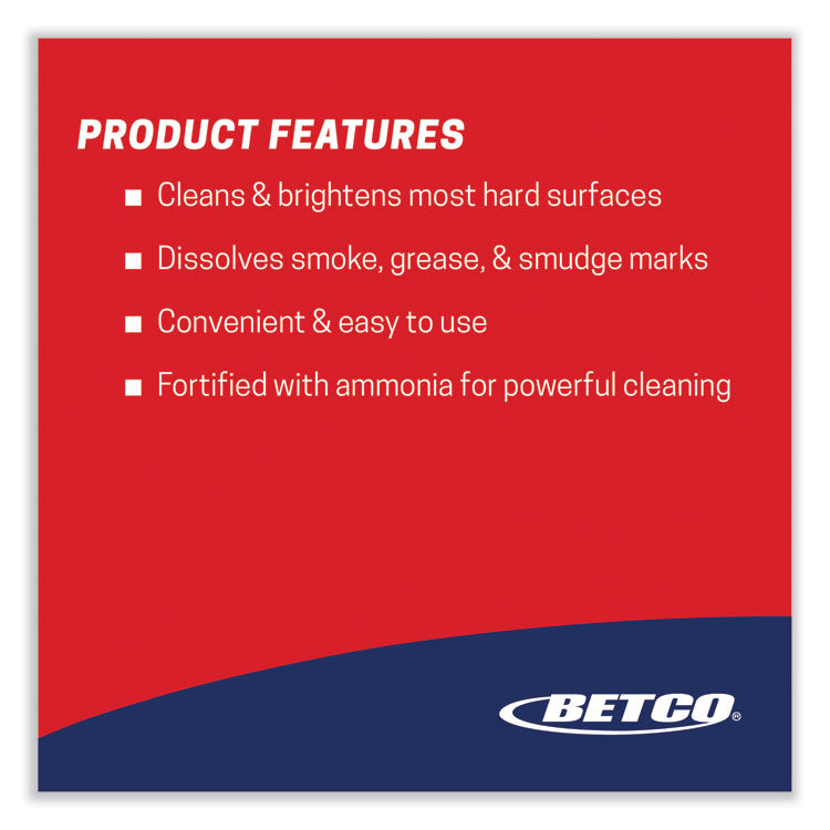 Deep Blue Glass and Surface Cleaner, 1 gal Bottle, 4/Carton