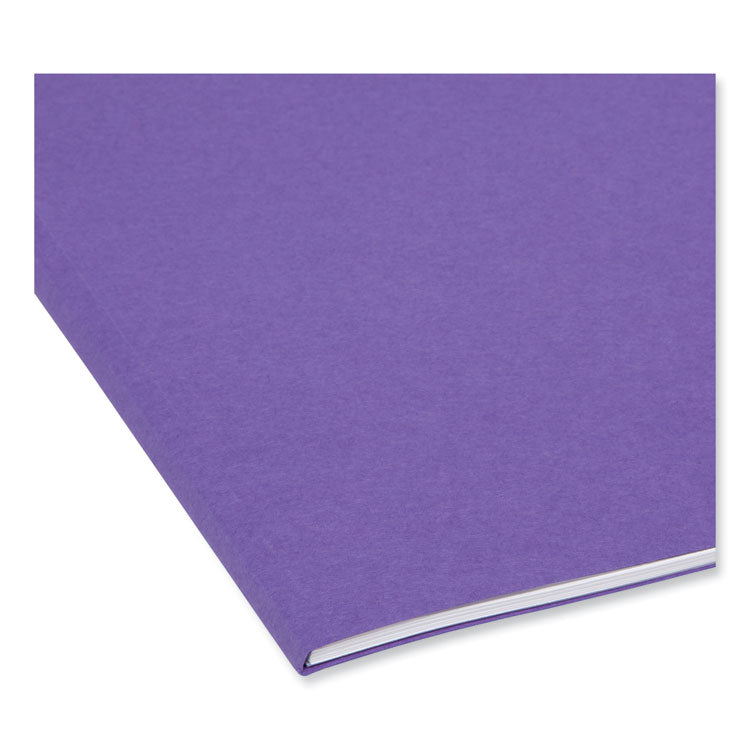 Colored File Folders, 1/3-Cut Tabs: Assorted, Letter Size, 0.75" Expansion, Assorted: Gray/Maroon/Navy/Purple/Teal, 100/Box
