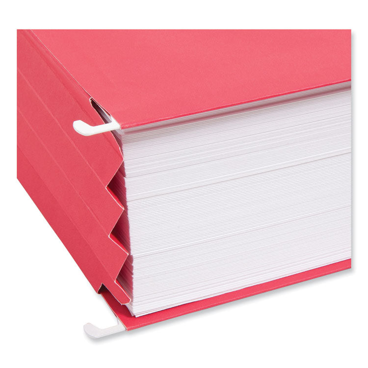 Hanging Pockets with Full-Height Gusset, 1-Section, 3.5" Capacity, Letter Size, Assorted Colors, 4/Pack