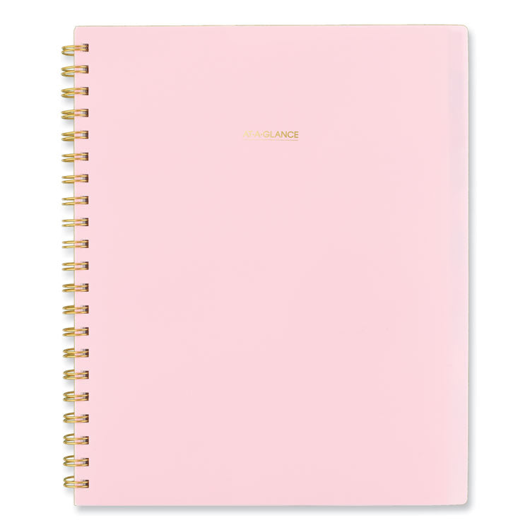 Harmony Weekly/Monthly Poly Planner, 11 x 9.38, Pink Cover, 13-Month: Jan 2026 to Jan 2027